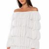 Party Dresses * | Lola Off The Shoulder Mini Dress White