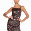 Sexy Dresses * | Anthem Faux Leather Mini Dress