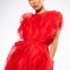 Party Dresses * | Float Like A Butterfly Mini Fashion Dress In Red