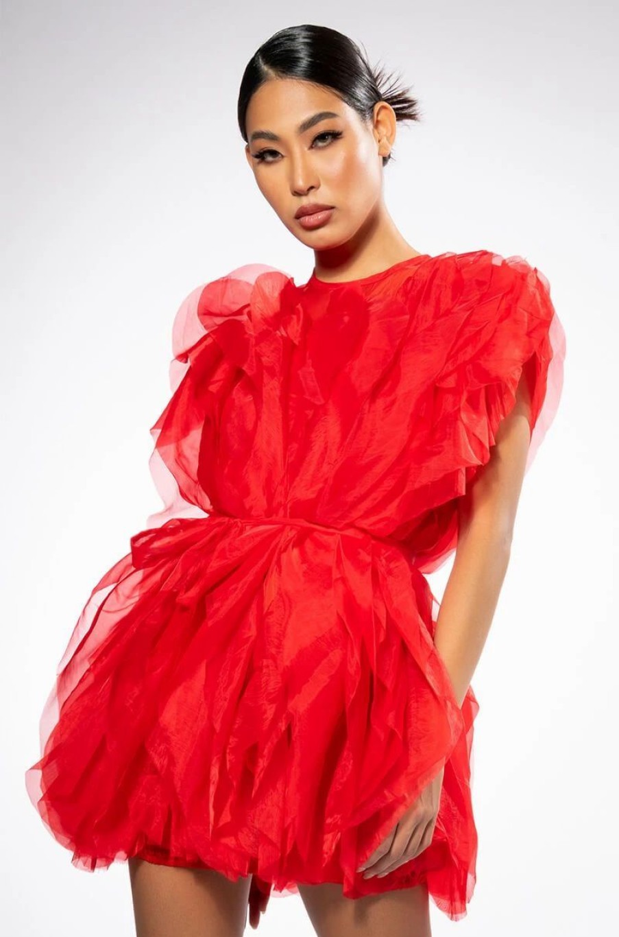 Party Dresses * | Float Like A Butterfly Mini Fashion Dress In Red