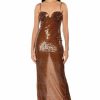 Maxi Dresses * | Dare To Dance Sequin Maxi Dress Brown