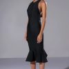 Sexy Dresses * | Heiress Sleeveless Peplum Dress In Black