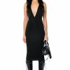 Sexy Dresses * | Livie Hooded Midi Dress Black