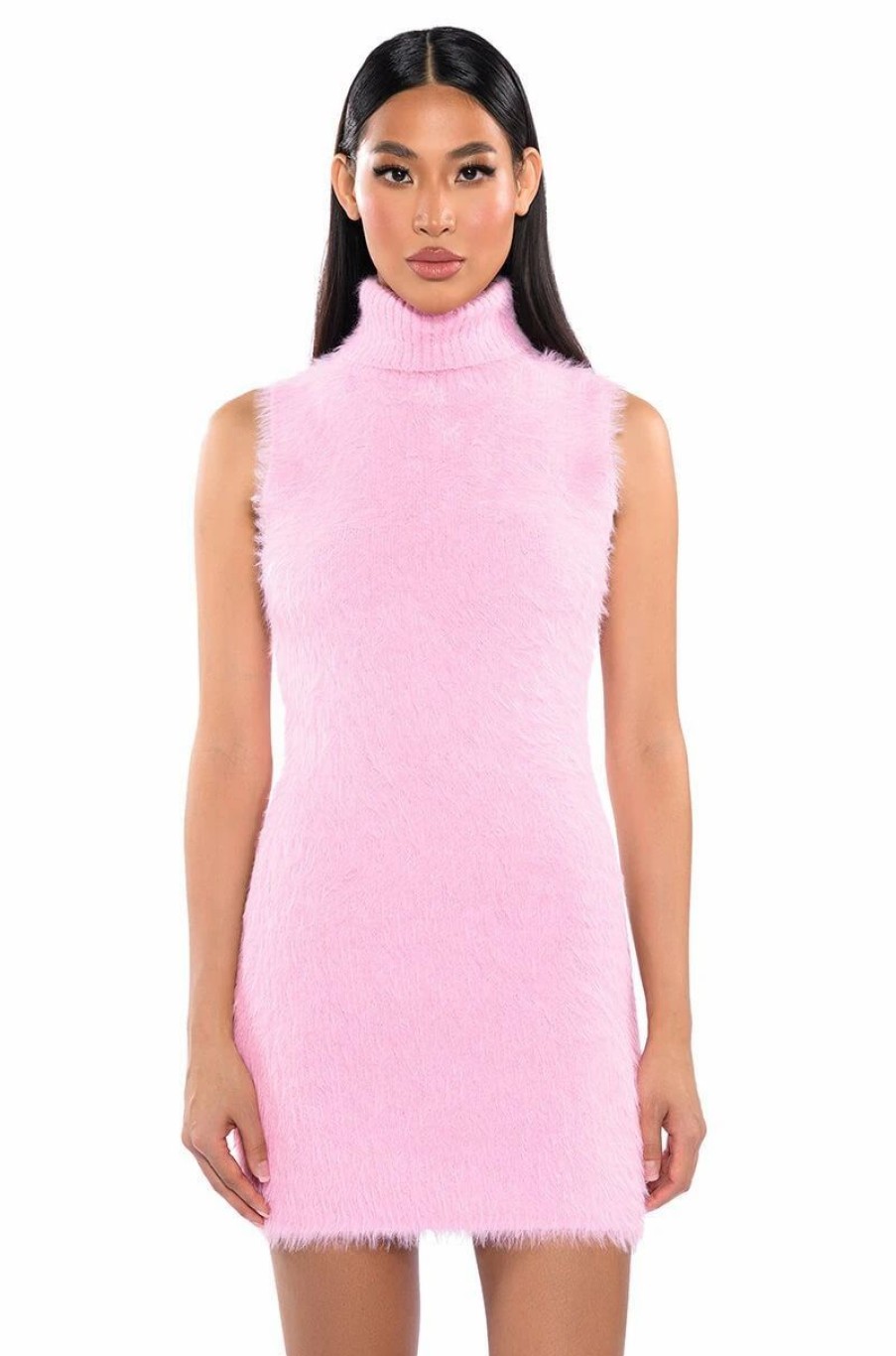 Sexy Dresses * | Pinky Promise Soft Knit Mini Dress Light Pink