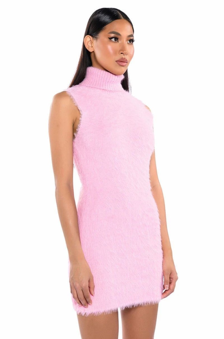 Sexy Dresses * | Pinky Promise Soft Knit Mini Dress Light Pink