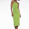 Sexy Dresses * | Stop Staring Open Back Midi Dress Green