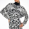 Mini Dresses * | Dream Girl Long Sleeved Mini Dress Black Multi