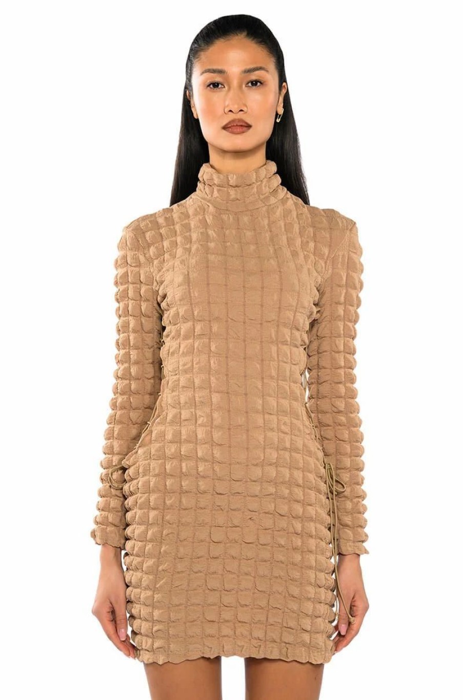 Sexy Dresses * | Jacqueline Textured Mini Dress