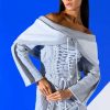 Mini Dresses * | Tied Up In Love Corset Long Sleeve Sweatshirt Dress Heather Grey