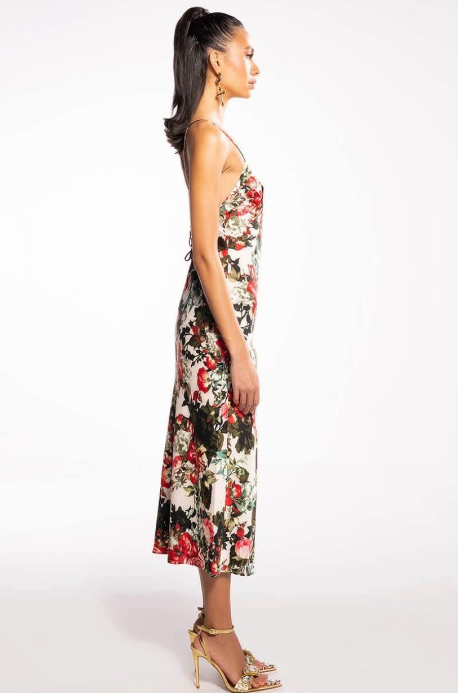 Maxi Dresses * | Dance Free Floral Maxi Dress White Multi