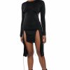 Mini Dresses * | Wish You Were Open Back Mini Dress Black