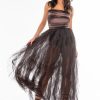 Party Dresses * | Divine Tube Maxi Tulle Dress