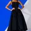 Little Black Dresses * | Belle Sleeveless Parachute Maxi Dress Black