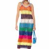 Maxi Dresses * | Sunkissed Goddess Low Back Knit Maxi Dress Multi