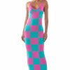 Sexy Dresses * | Don'T Have To Say Much Knit Maxi Dress Pink Multi