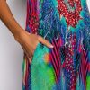 Maxi Dresses * | Live It Up Halter Top Maxi Dress Purple Multi