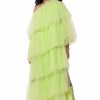 Sexy Dresses * | Mia Asymmetrical Layered Maxi Dress Lime