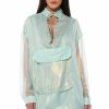 Mini Dresses * | Anorak Style Light Weight Mini Dress Mint