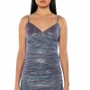 Party Dresses * | Keep Up Ultra Shimmer Strapless Mini Dress Purple Multi