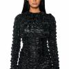 Sexy Dresses * | Midnight City Long Sleeve Mini Dress Black