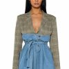 Mini Dresses * | Minding Mine Tailored Blazer Mini Dress Blue