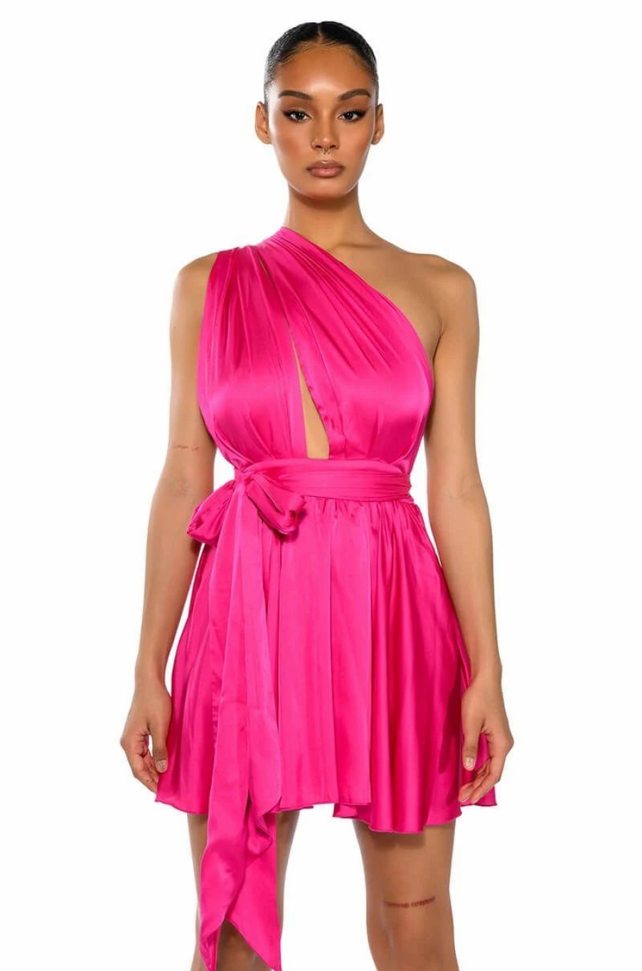 Sexy Dresses * | Dance With Me Multifunctional Mini Dress Pink