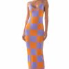 Sexy Dresses * | Don'T Have To Say Much Knit Maxi Dress Purple Multi